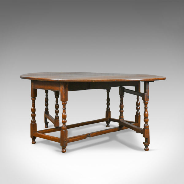 Large Antique Gateleg Table, Georgian, Country Kitchen, Dining, Circa 1800 - London Fine Antiques