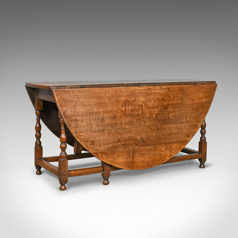 Large Antique Gateleg Table, Georgian, Country Kitchen, Dining, Circa 1800 - London Fine Antiques