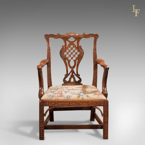 George III Elbow Chair, in the manner of Robert Manwaring - London Fine Antiques