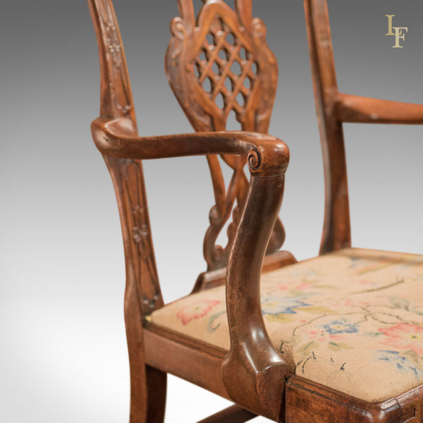 George III Elbow Chair, in the manner of Robert Manwaring - London Fine Antiques