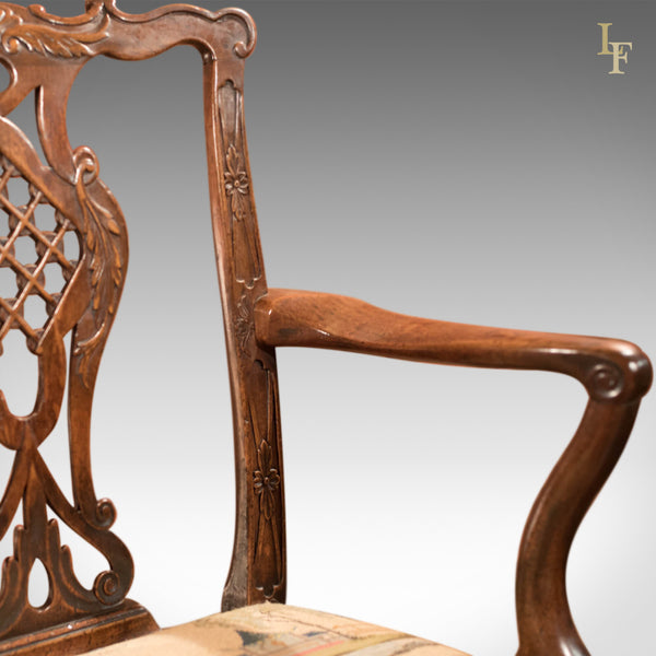 George III Elbow Chair, in the manner of Robert Manwaring - London Fine Antiques
