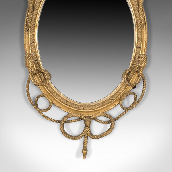 Antique Girandole Wall Mirror, Georgian Gilt Gesso Nautical Overtones Circa 1820 - London Fine Antiques