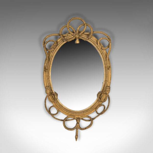 Antique Girandole Wall Mirror, Georgian Gilt Gesso Nautical Overtones Circa 1820 - London Fine Antiques