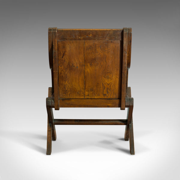 Antique Glastonbury Chair, English, Oak, Elbow, Gothic Overtones, Circa 1900 - London Fine Antiques