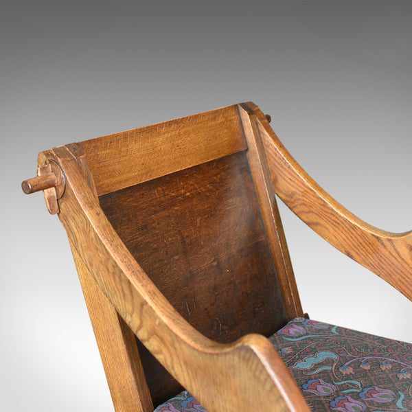 Antique Glastonbury Chair, English, Tudor Revival, Hall Seat, Circa 1900 - London Fine Antiques