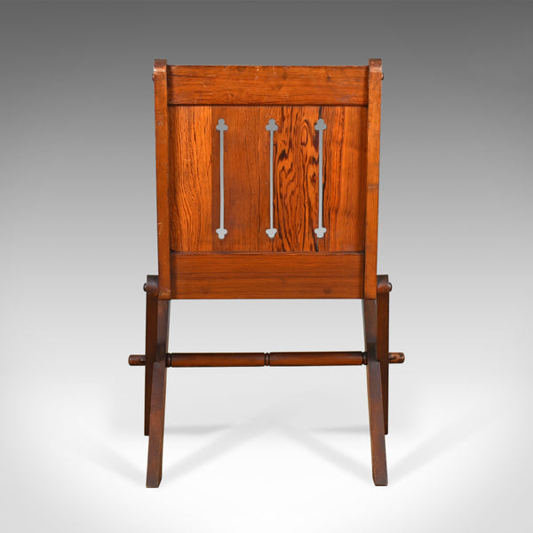 Antique Glastonbury Chair, English, Tudor Revival, Hall Seat, Circa 1880 - London Fine Antiques