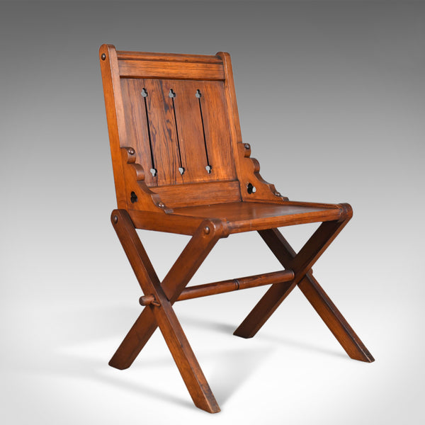 Antique Glastonbury Chair, English, Tudor Revival, Hall Seat, Circa 1880 - London Fine Antiques