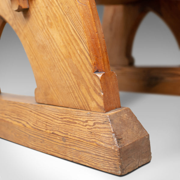 Antique Glastonbury Chair, Tudor Revival, Ecclesiastical, Gothic, Circa 1850 - London Fine Antiques
