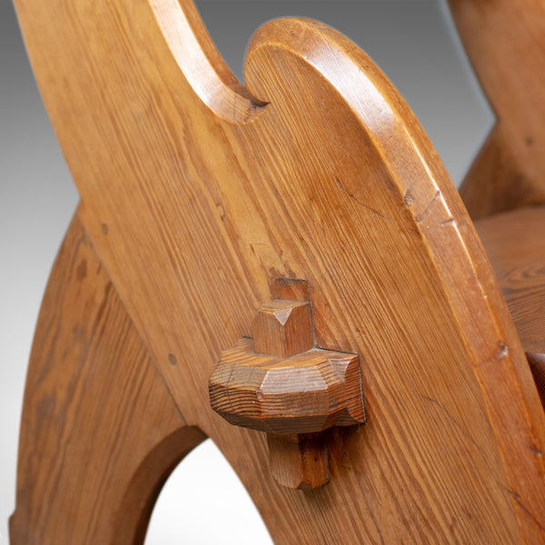 Antique Glastonbury Chair, Tudor Revival, Ecclesiastical, Gothic, Circa 1850 - London Fine Antiques