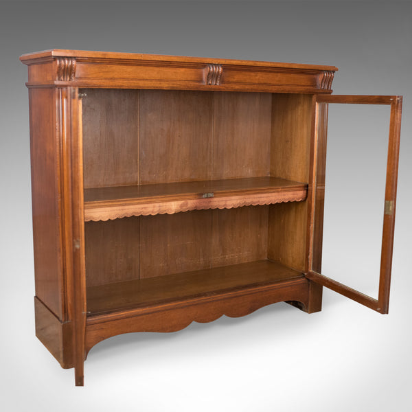 Antique Glazed Bookcase, Victorian, English, Display Cabinet, Walnut, Circa 1880 - London Fine Antiques