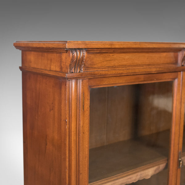 Antique Glazed Bookcase, Victorian, English, Display Cabinet, Walnut, Circa 1880 - London Fine Antiques