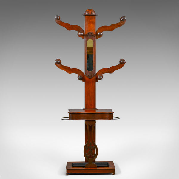 Antique Hall Stand, Edwardian, Mahogany, Tree, Hat, Coat, Umbrella, Circa 1910 - London Fine Antiques