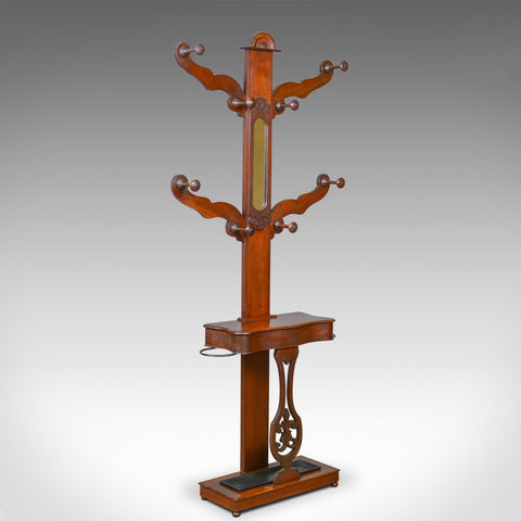 Antique Hall Stand, Edwardian, Mahogany, Tree, Hat, Coat, Umbrella, Circa 1910 - London Fine Antiques