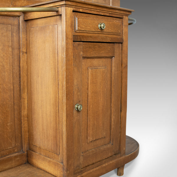 Antique Hall Stand, English, Edwardian, Oak, Coat, Umbrella, Stick, Rack c.1910 - London Fine Antiques