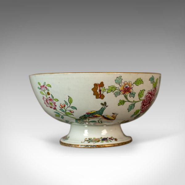 Antique Ironstone Bowl, 19th Century, Victorian, Chinoiserie Ceramic - London Fine Antiques