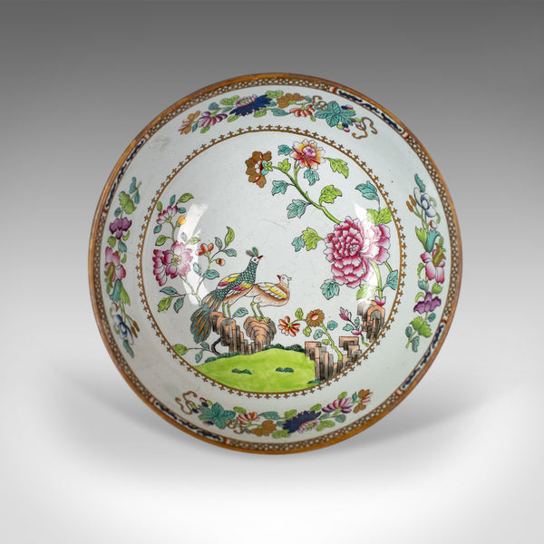 Antique Ironstone Bowl, 19th Century, Victorian, Chinoiserie Ceramic - London Fine Antiques