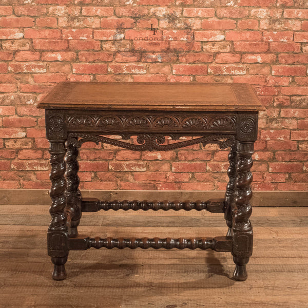Victorian Jacobean Revival Oak Side Table, c.1880 - London Fine Antiques