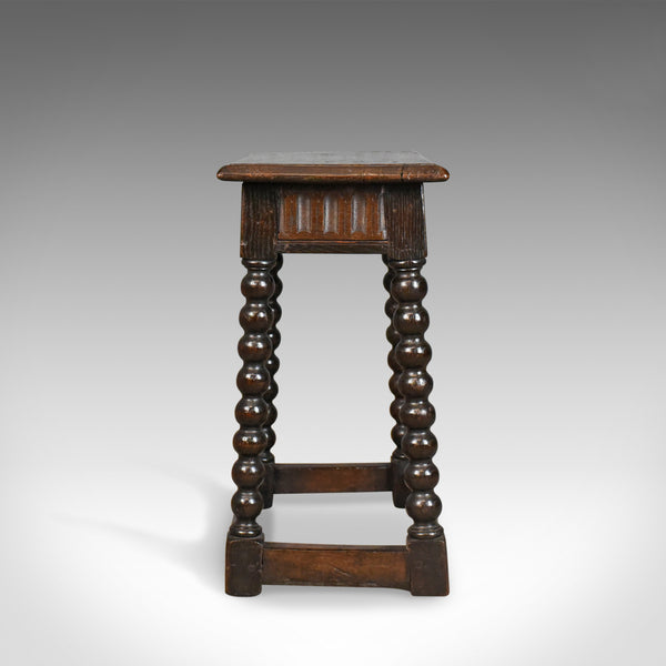 Antique Joint Stool, English, Late Georgian, Oak, Seat, Circa 1800 - London Fine Antiques