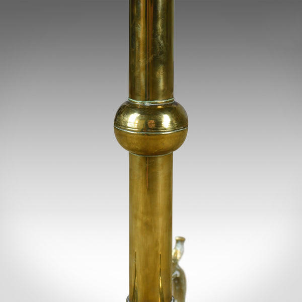 Antique Lamp Table, Edwardian, Circular, Brass, Side, Berber Circa 1910 - London Fine Antiques