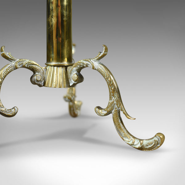 Antique Lamp Table, Edwardian, Circular, Brass, Side, Berber Circa 1910 - London Fine Antiques