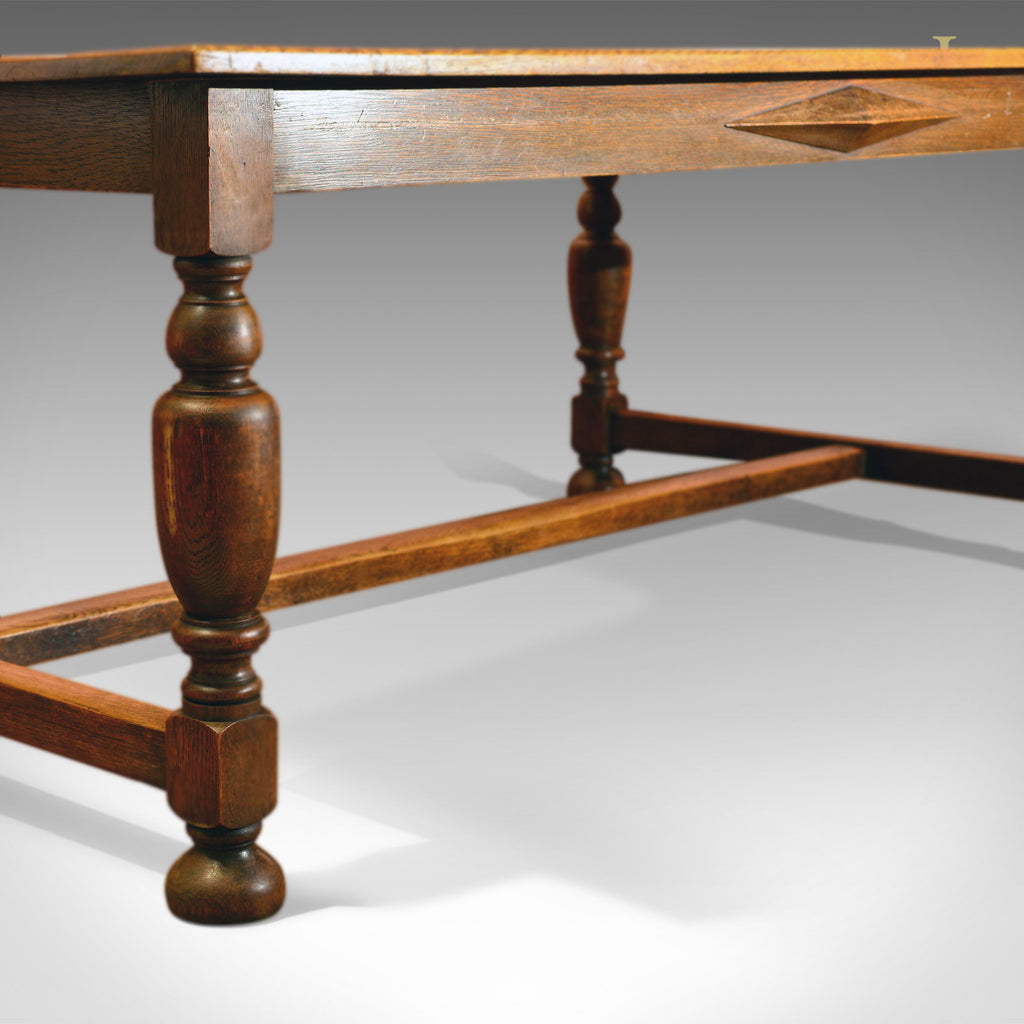 Large Antique Kitchen Table, Victorian Dining Oak c.1900 – London Fine ...