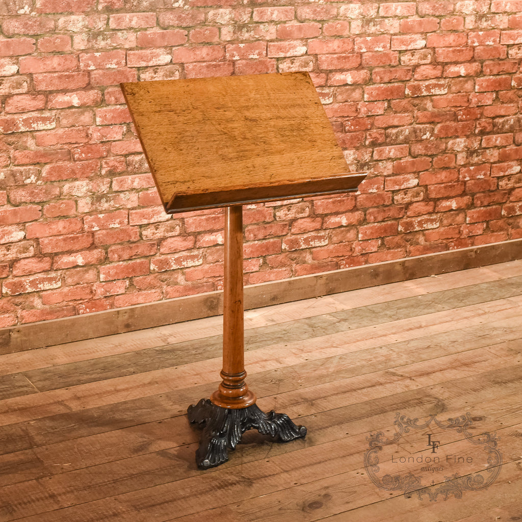 Victorian Oak & Iron Lectern, c.1850 – London Fine Antiques