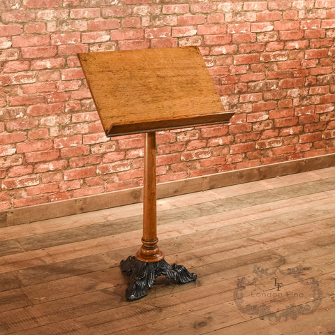 Victorian Oak & Iron Lectern, c.1850 - London Fine Antiques