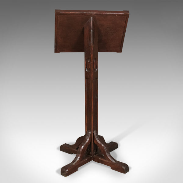 Antique Lectern in Pitch Pine, English Book Rest Circa 1900 - London Fine Antiques