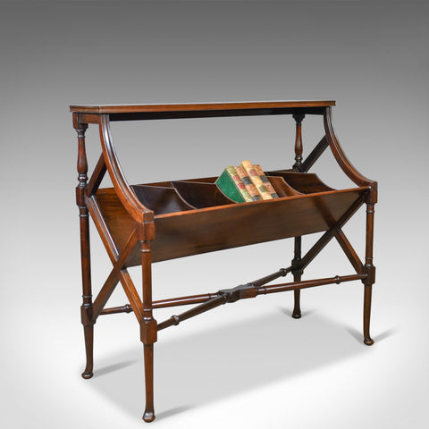 Antique Library Book Trough, English, Victorian, Regency Revival Bookshelf c1880 - London Fine Antiques