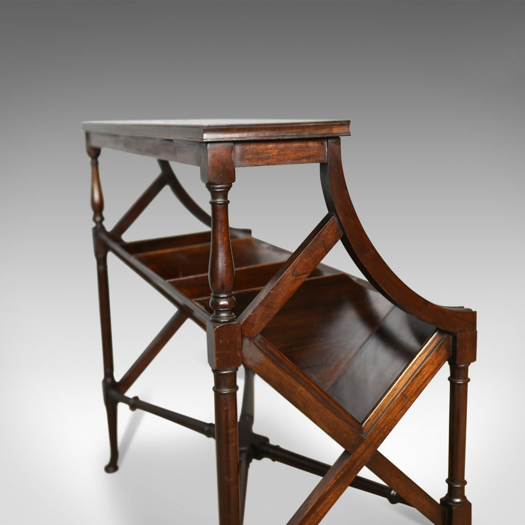 Antique Library Book Trough, English, Victorian, Regency Revival Books