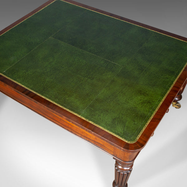 Antique Library Table, English, William IV, Mahogany, Cartographers, Circa 1835 - London Fine Antiques