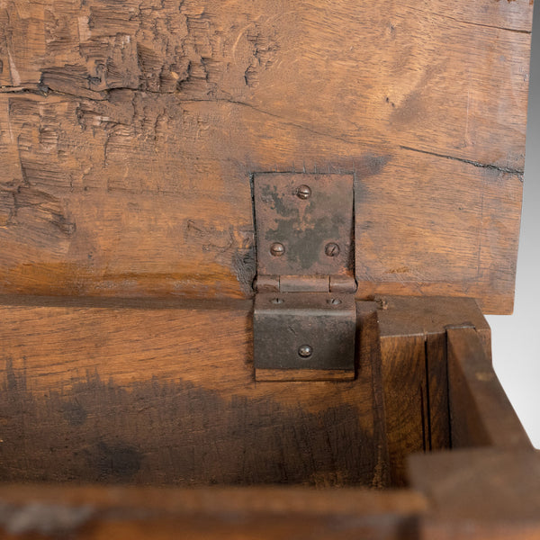 Antique Locker Seat, Victorian in Jacobean Taste, English Oak Joint Stool c.1900 - London Fine Antiques