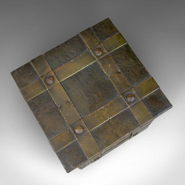 Antique Log Bin, Edwardian, Bound Metal, Fireside Box, Arts and Crafts, c.1910 - London Fine Antiques