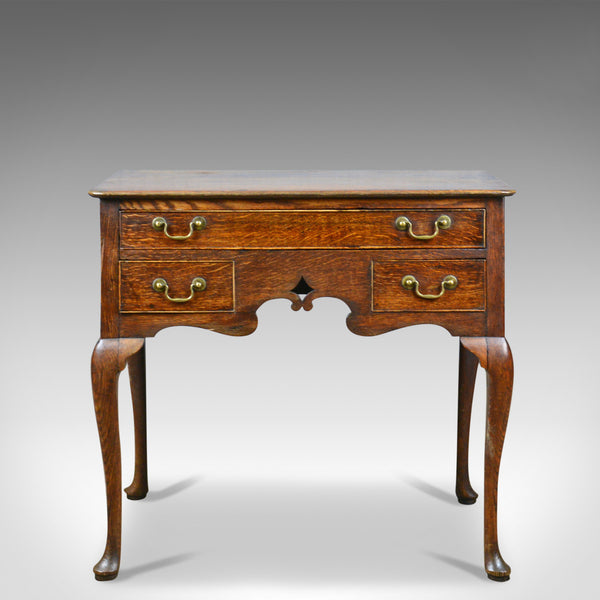 Antique Lowboy, English, Georgian, Oak, Side Table, 18th Century Circa 1780 - London Fine Antiques