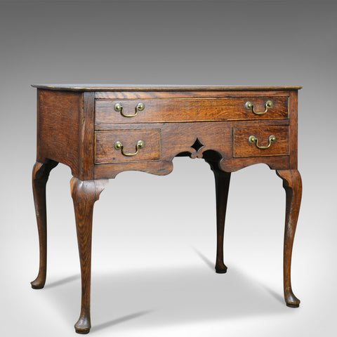 Antique Lowboy, English, Georgian, Oak, Side Table, 18th Century Circa 1780 - London Fine Antiques