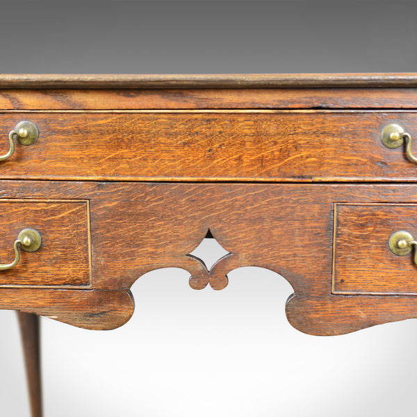 Antique Lowboy, English, Georgian, Oak, Side Table, 18th Century Circa 1780 - London Fine Antiques