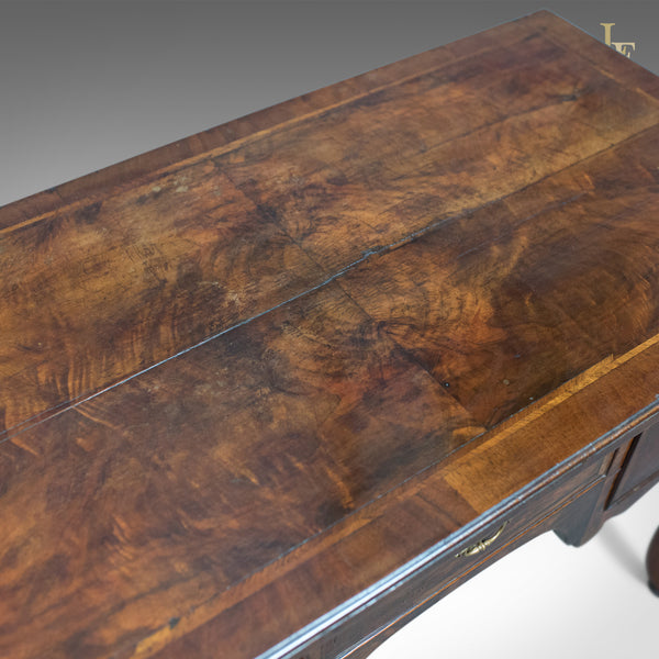 Antique Lowboy, English, Late Georgian, Walnut, Desk, Table c.1800 - London Fine Antiques