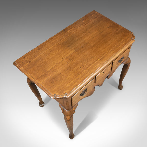 Antique Lowboy, English, Late Victorian, Oak Table, Circa 1900 - London Fine Antiques