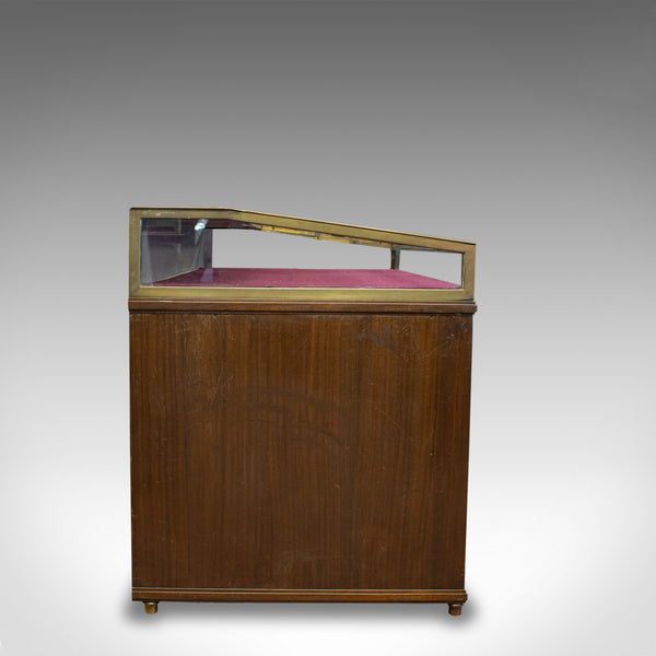 Antique Museum Display Cabinet, Bronze Showcase, Collectors Chest, Edmonds c1910 - London Fine Antiques
