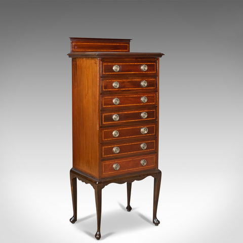 Antique Music Cabinet, Maggs & Co, Clifton, Edwardian, Mahogany, Circa 1910 - London Fine Antiques
