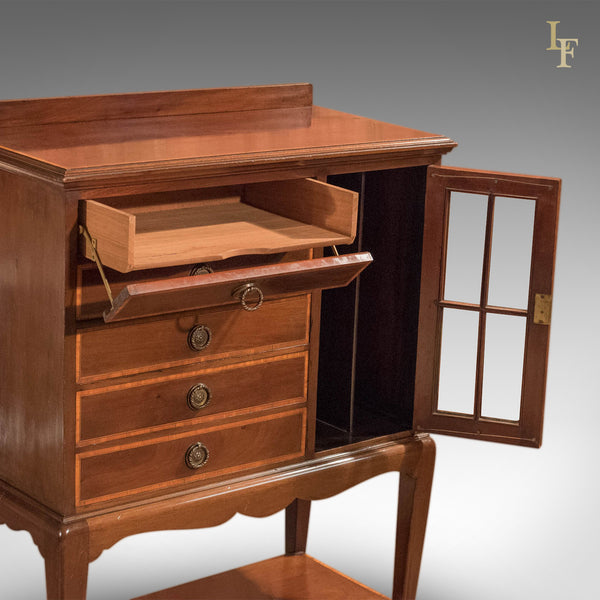 Edwardian Antique Music Cabinet, Lidstone London c.1910 - London Fine Antiques