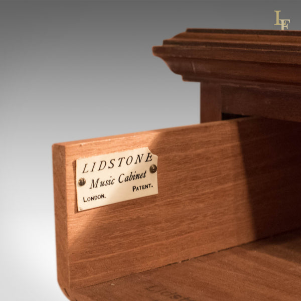 Edwardian Antique Music Cabinet, Lidstone London c.1910 - London Fine Antiques