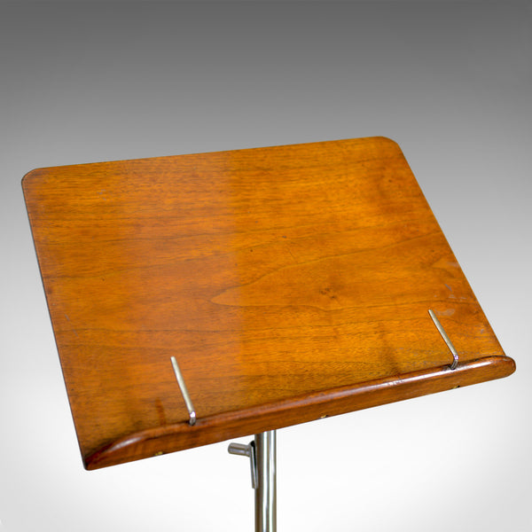 Antique Music Stand, Adjustable Reading Lectern Table, Leveson London, c1900 - London Fine Antiques