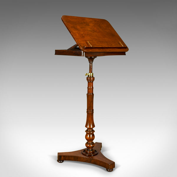 Antique Music Stand, English, Regency, Adjustable, Rosewood, Lectern Circa 1820 - London Fine Antiques