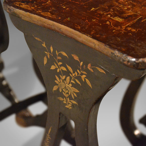 Antique Nest Of Tables, Four Chinoiserie Side Tables, 19th Century, Circa 1890 - London Fine Antiques