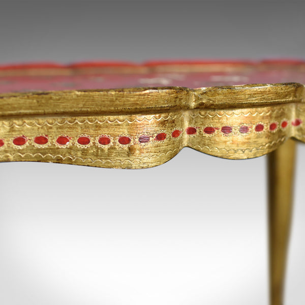 Antique Nest of Tables, Three, French, Painted, Gilt, Occasional, Circa 1900 - London Fine Antiques