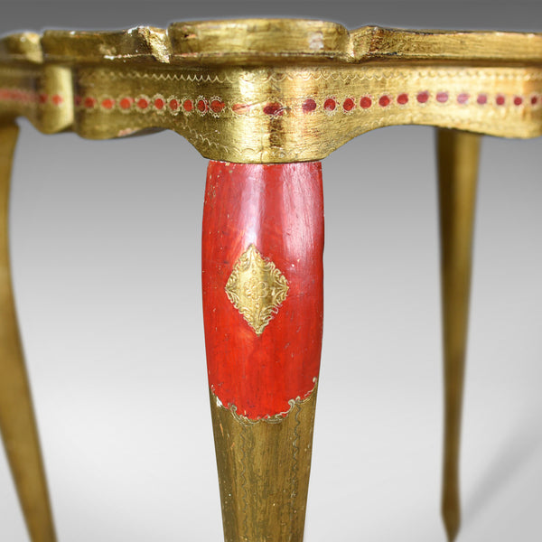 Antique Nest of Tables, Three, French, Painted, Gilt, Occasional, Circa 1900 - London Fine Antiques