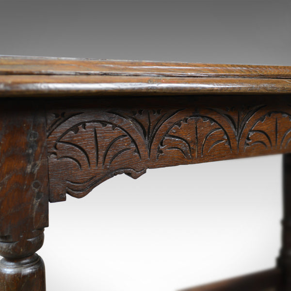 Antique Oak Console Table, English, Jacobean Revival, Refectory, C18th and Later - London Fine Antiques