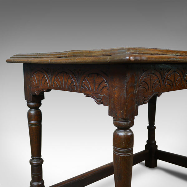 Antique Oak Console Table, English, Jacobean Revival, Refectory, C18th and Later - London Fine Antiques