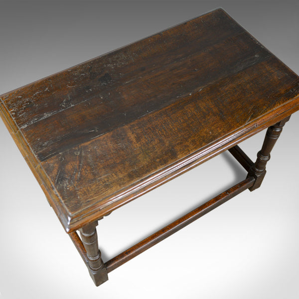 Antique Oak Console Table, English, Jacobean Revival, Refectory, C18th and Later - London Fine Antiques